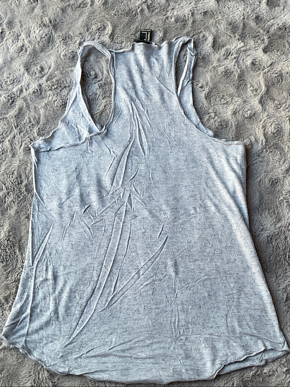 Forever 21 Light Gray 'Perfection' Script Racerback Tank - Picture 4 of 4